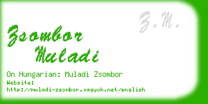 zsombor muladi business card